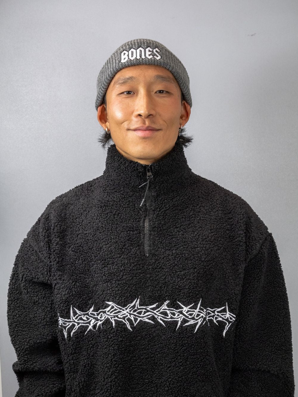 Squealer Rib Beanie in Grey