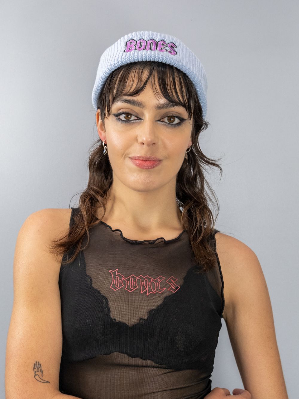 Squealer Rib Beanie in Sky Blue