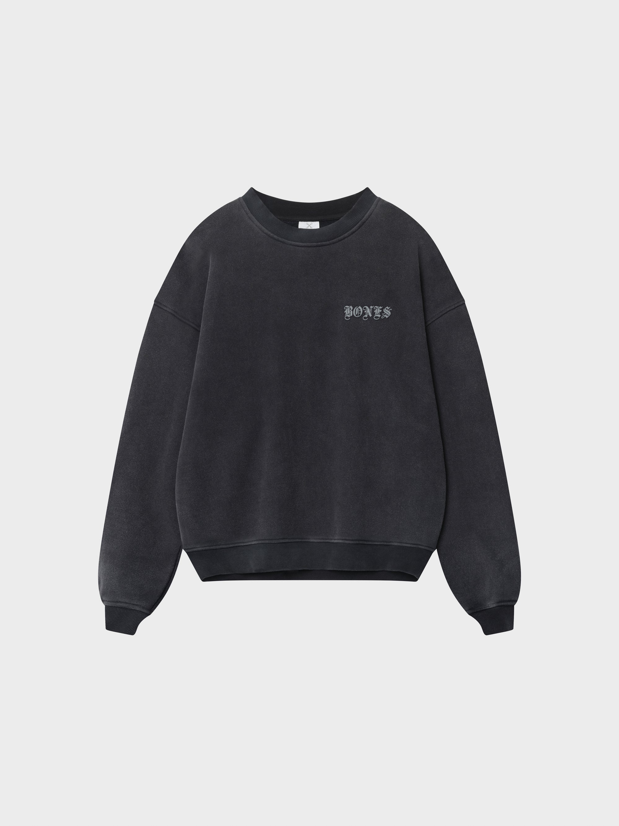 Front Left Crew - Washed Black