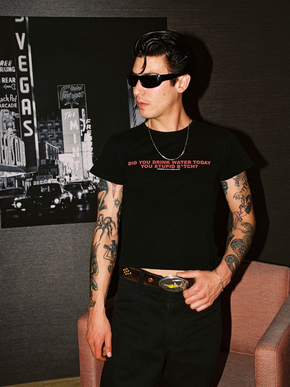 Thirsty Baby Tee - Vintage Black