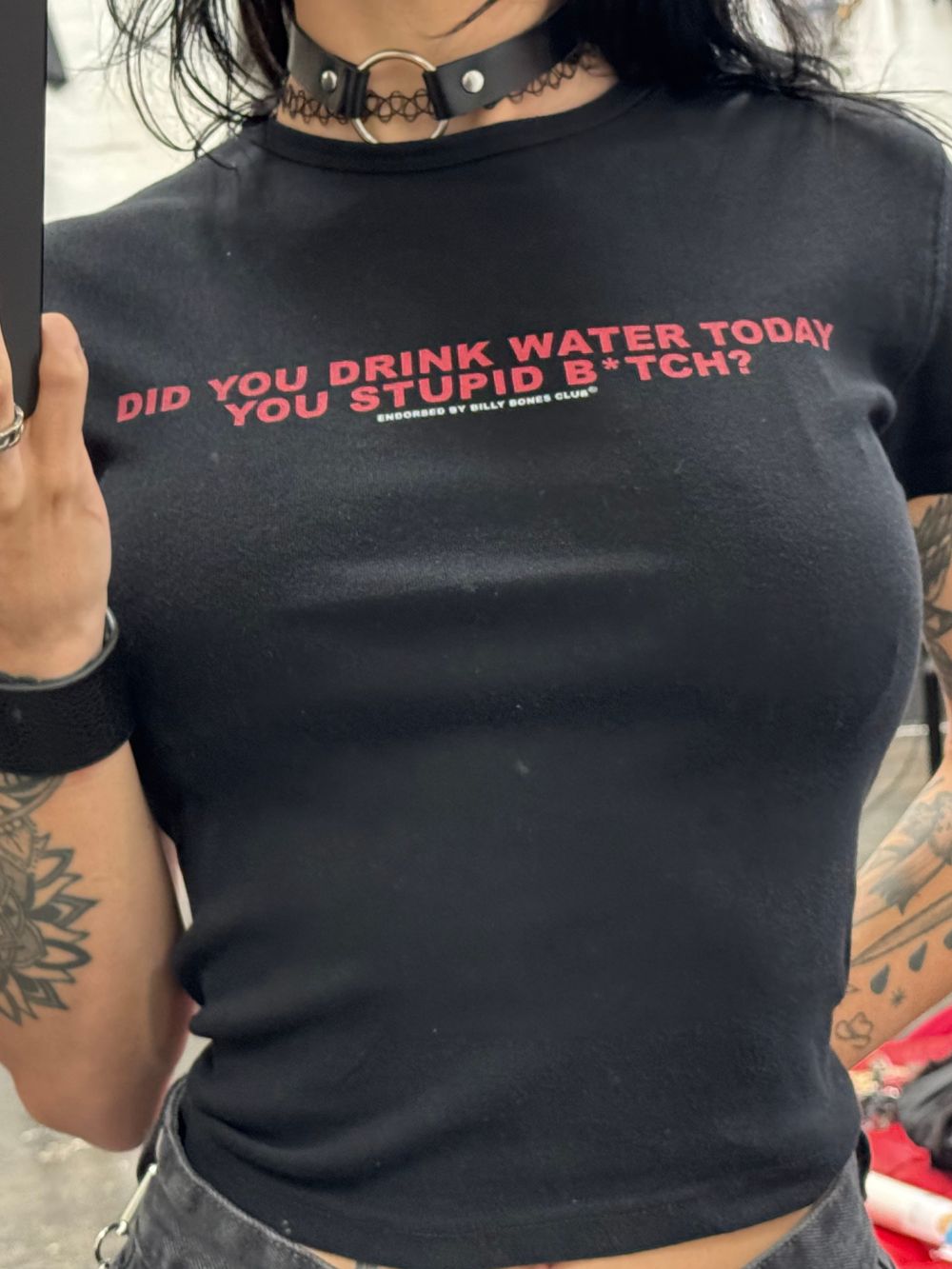 Thirsty Baby Tee - Vintage Black