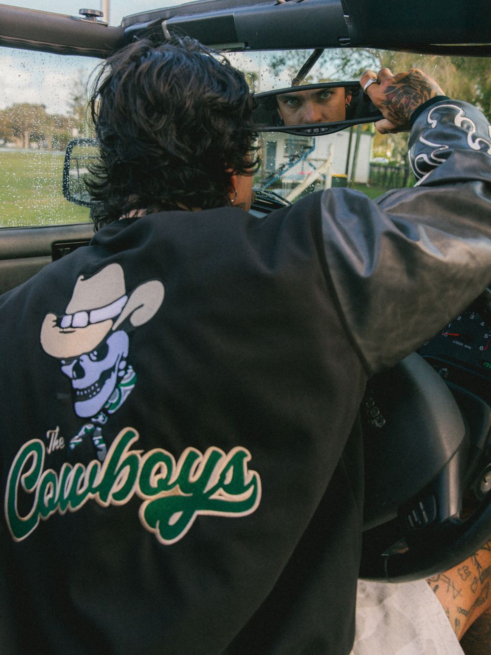 Cowboys Varsity Jacket - Black/Grey