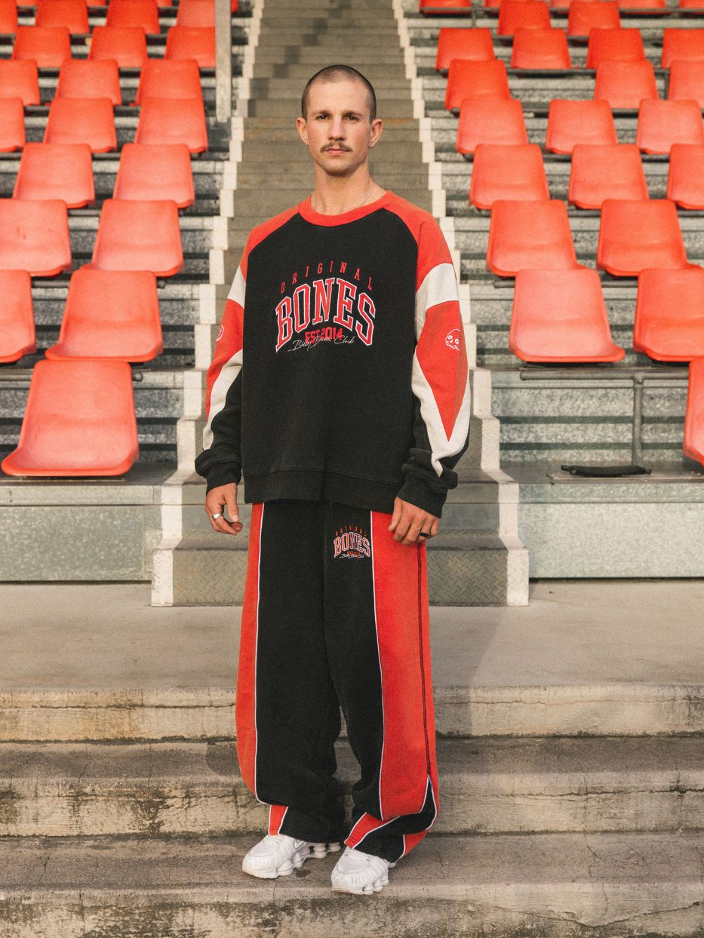 False Start Crew - Washed Black/Red