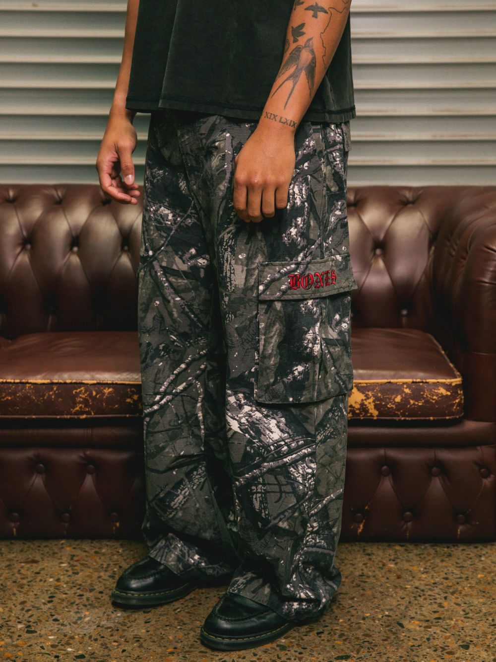 Gothic Cargo Pants - Alpine Camo