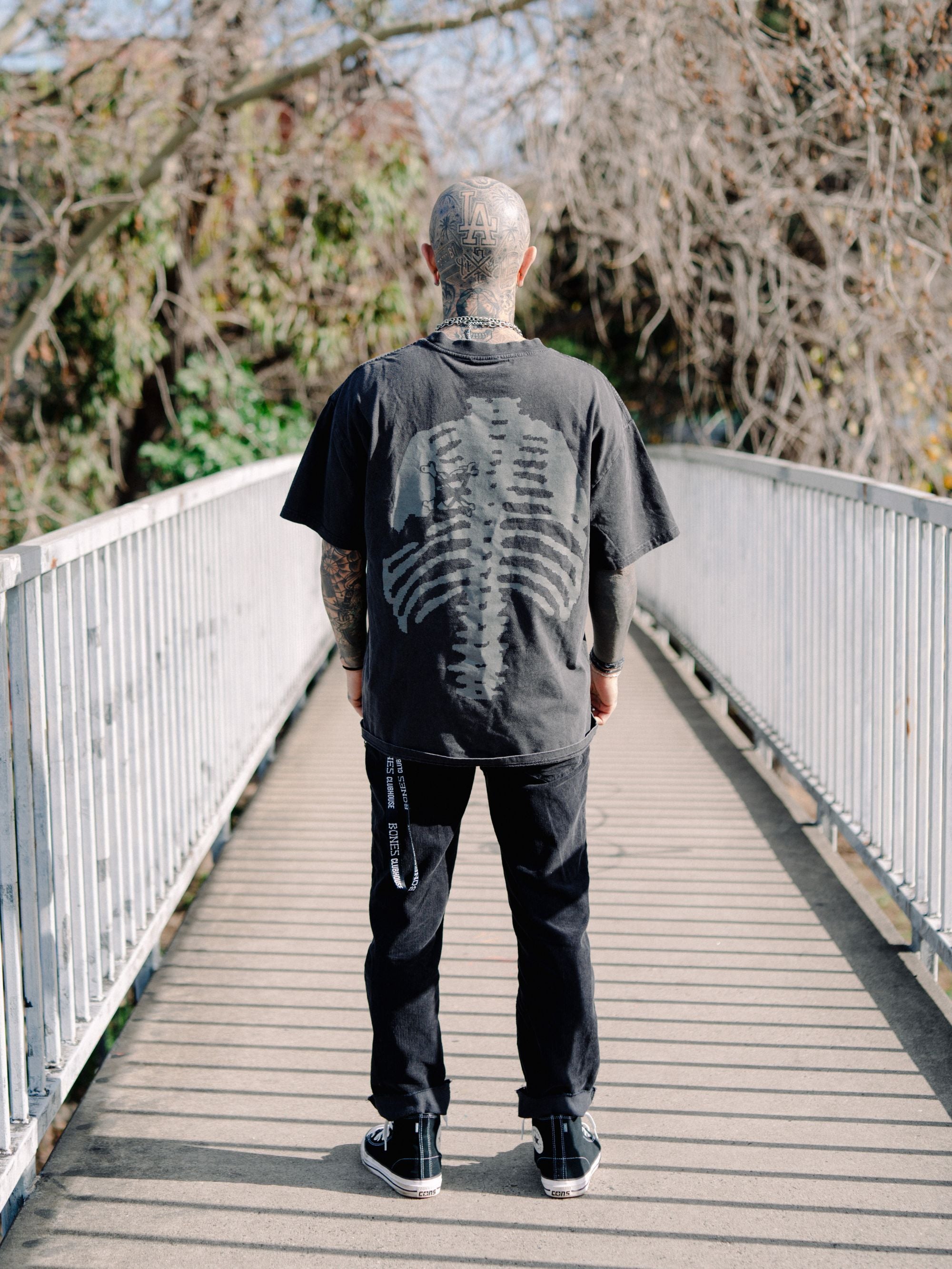 Backbone Tee - Washed Black