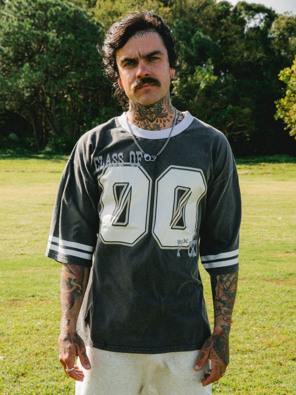 Class of '00 Ringer Tee - Washed Black