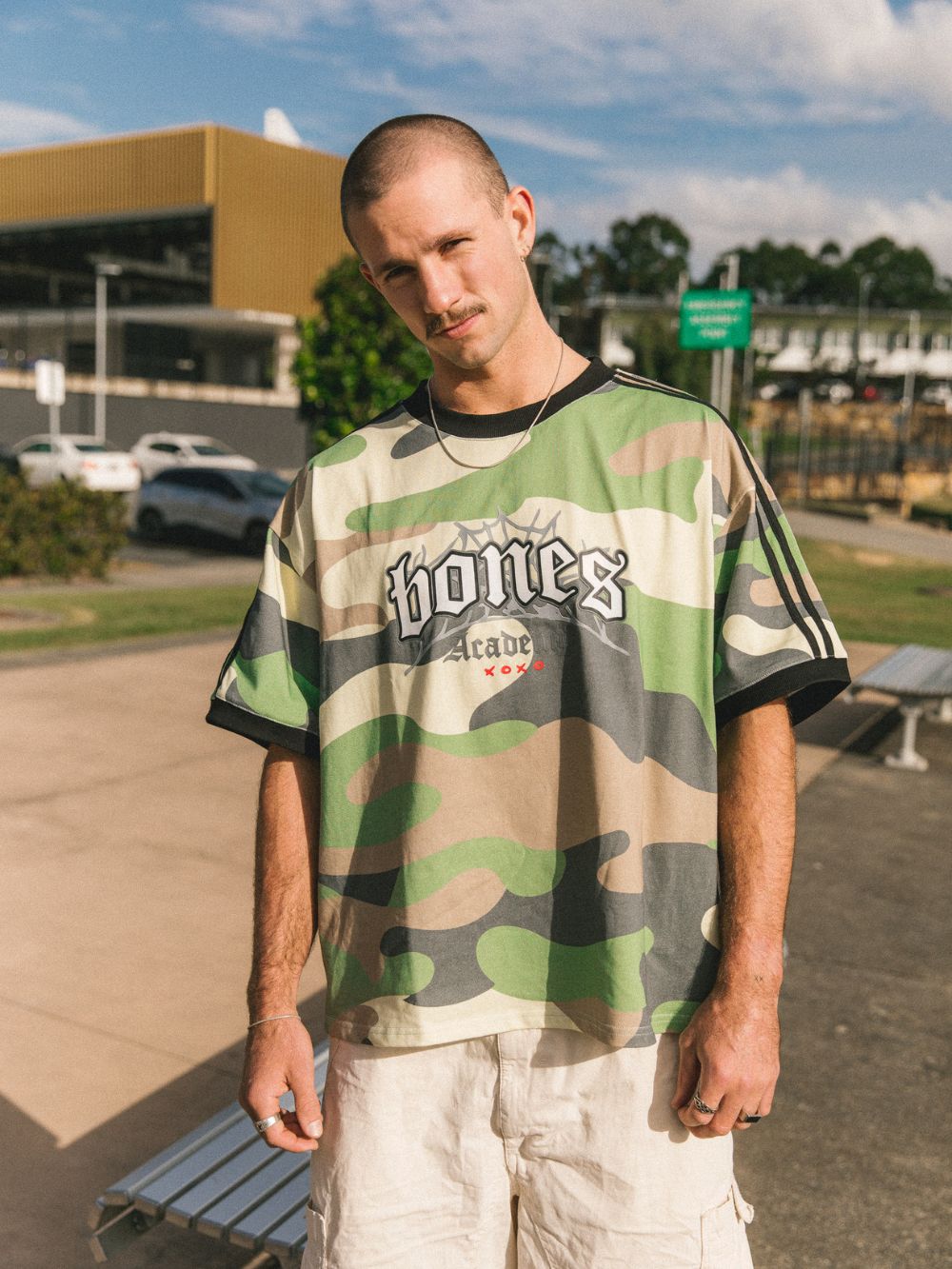 Bones Academy Ringer Tee - Camo