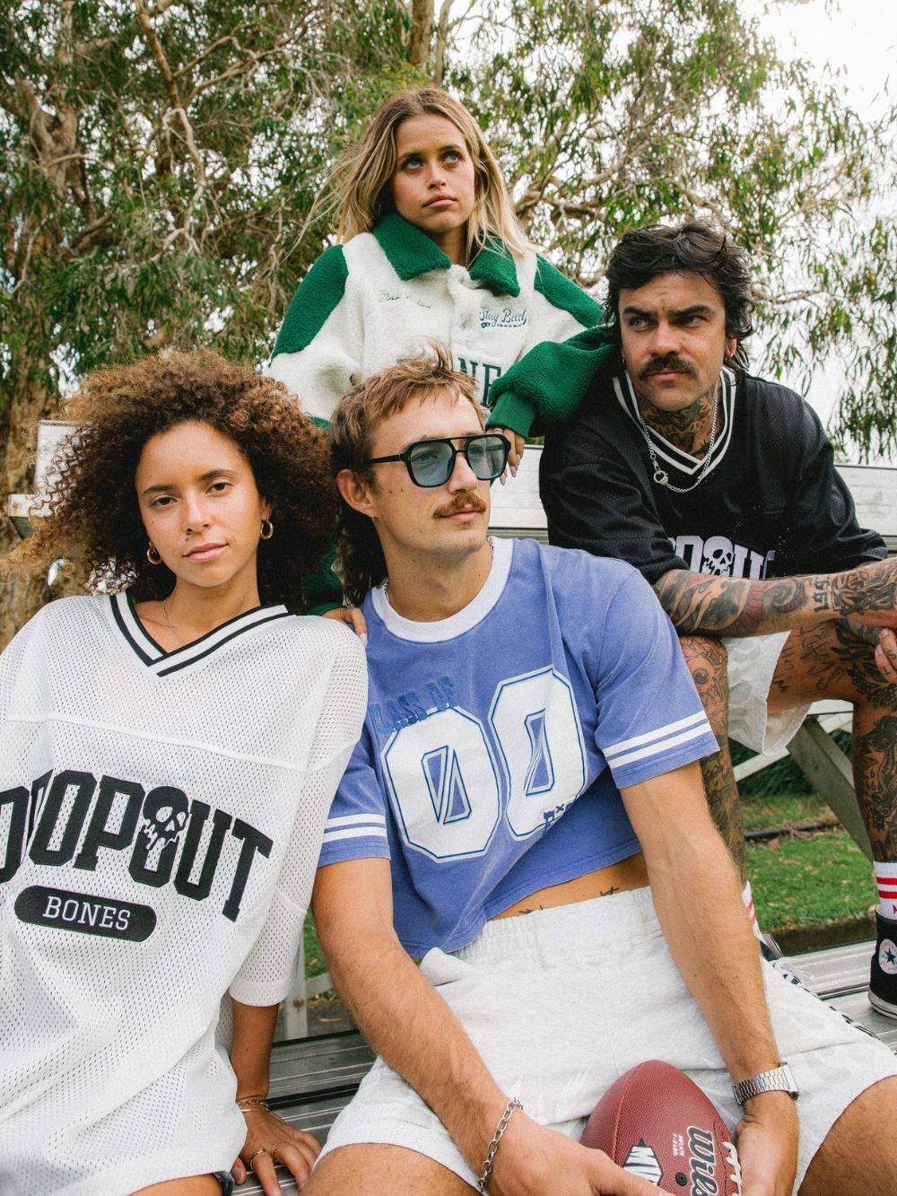 College Dropout Jersey - Mesh White