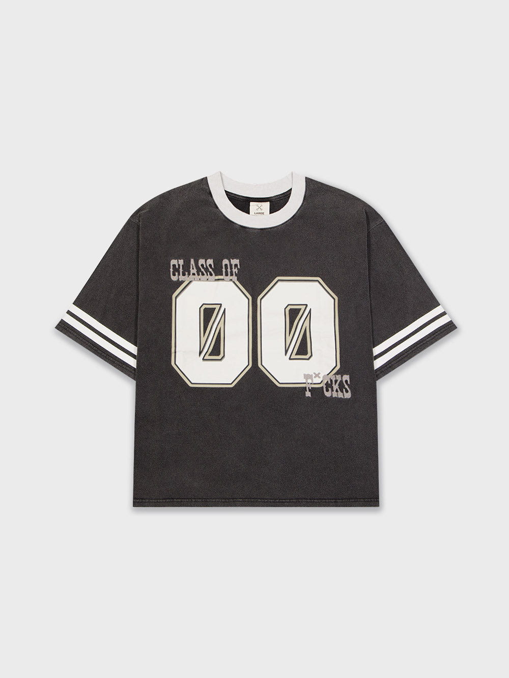 Class of '00 Ringer Tee - Washed Black
