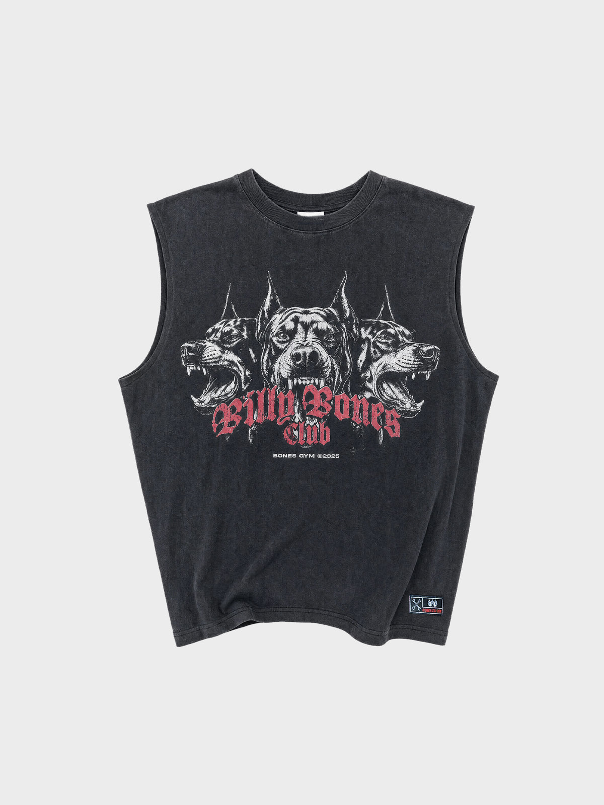 All Bark Muscle Tee - Washed Black