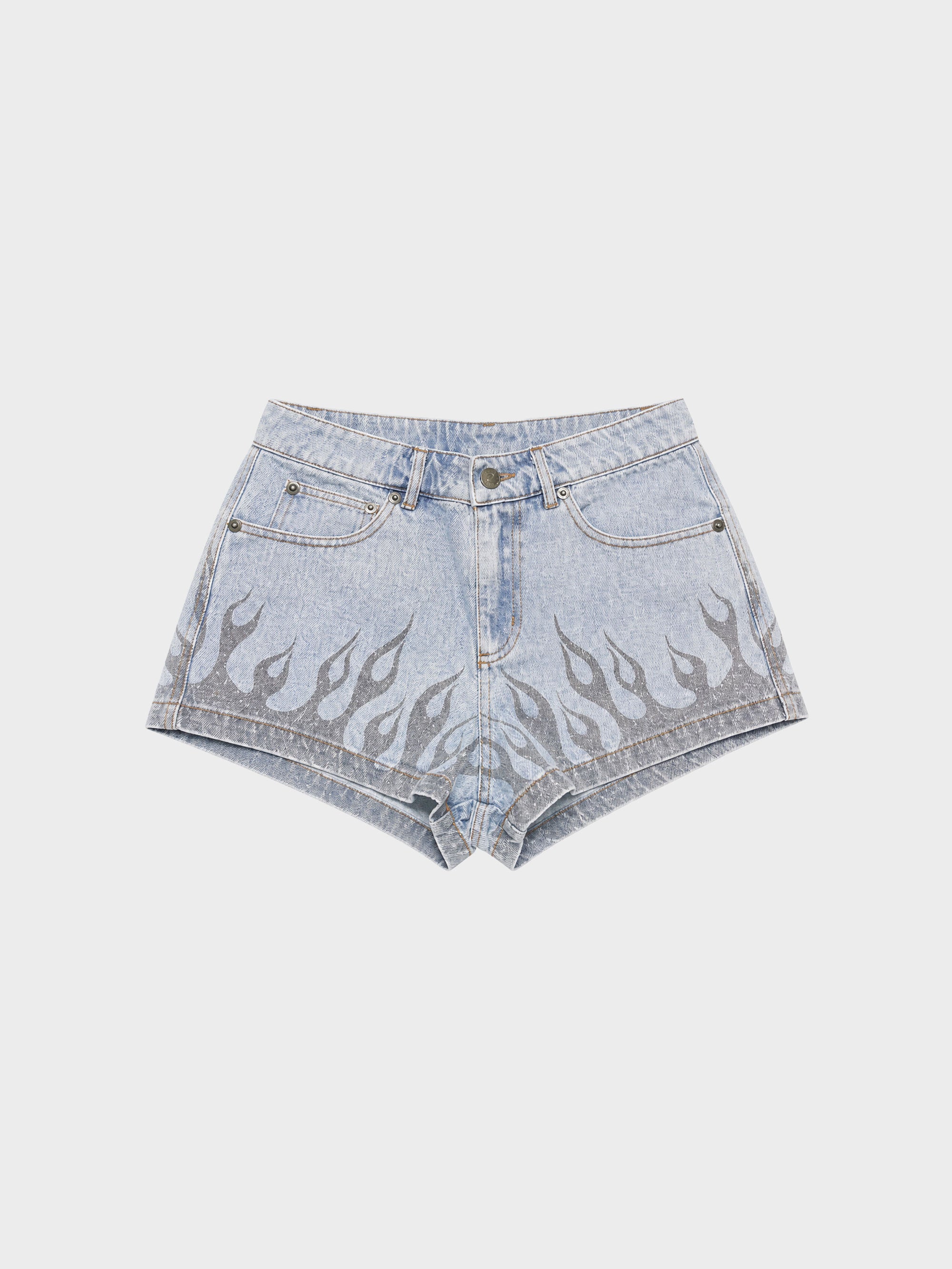 Burner Denim Fem Shorts - Washed Blue