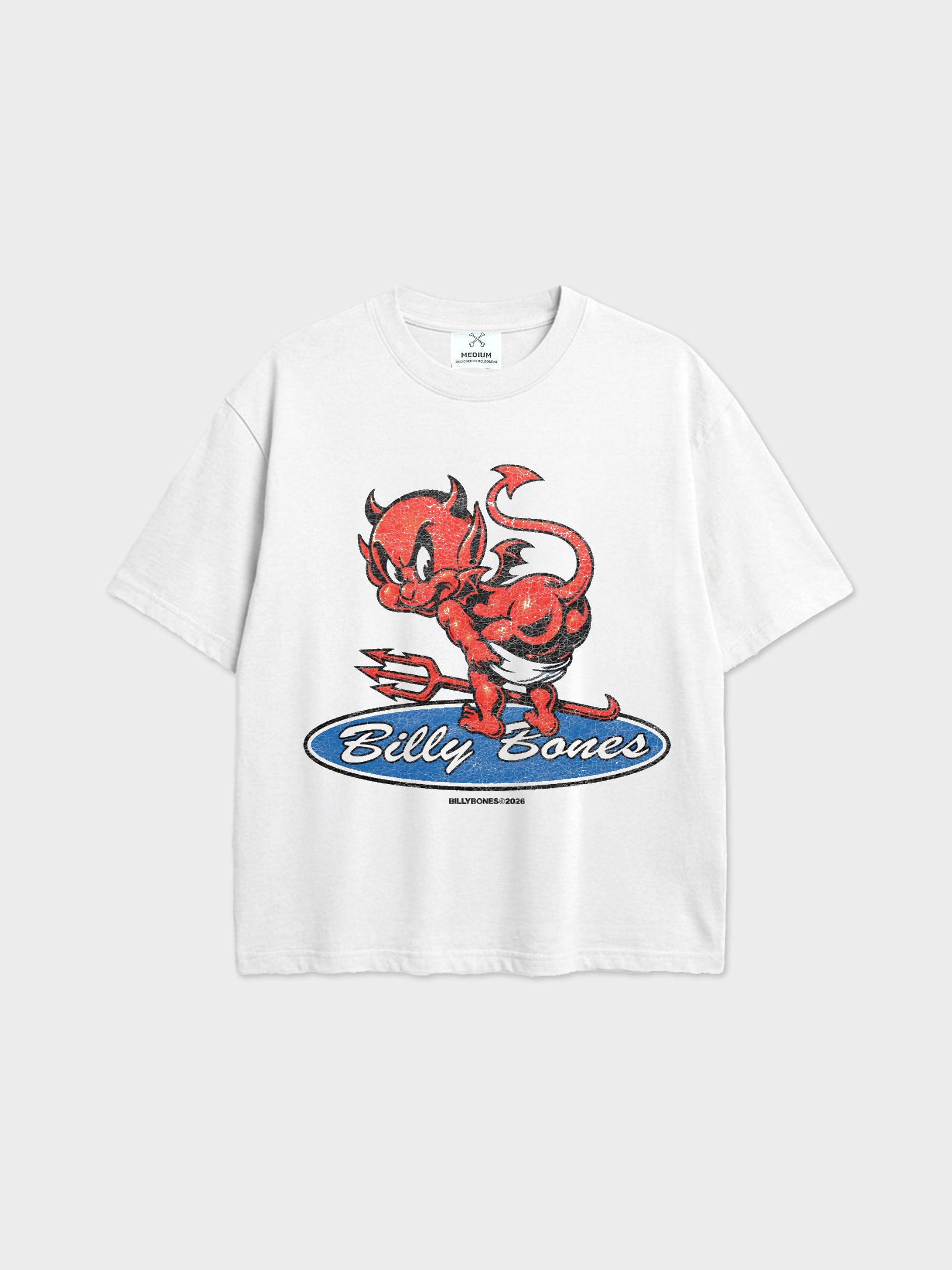 Too Many Cracks Tee - Vintage White