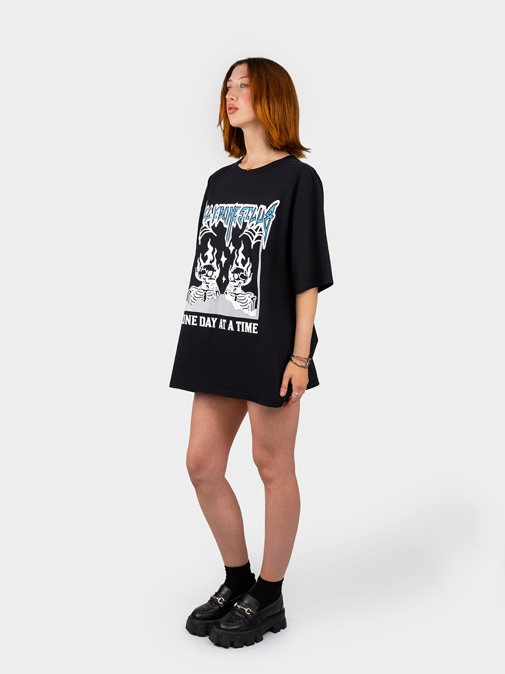One Day At A TIme Tee - Vintage Black