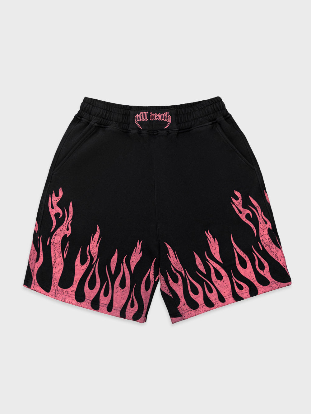 Till Death Burner Jersey Shorts - Pink