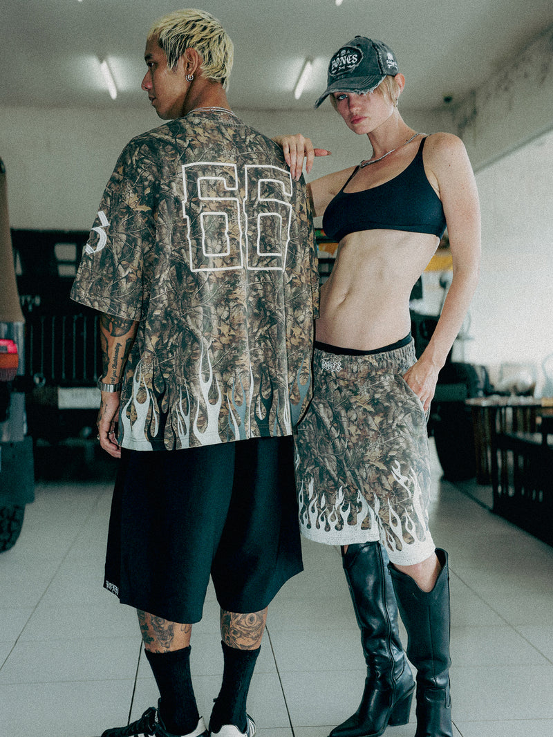 Burner Jersey Shorts - Alpine Camo
