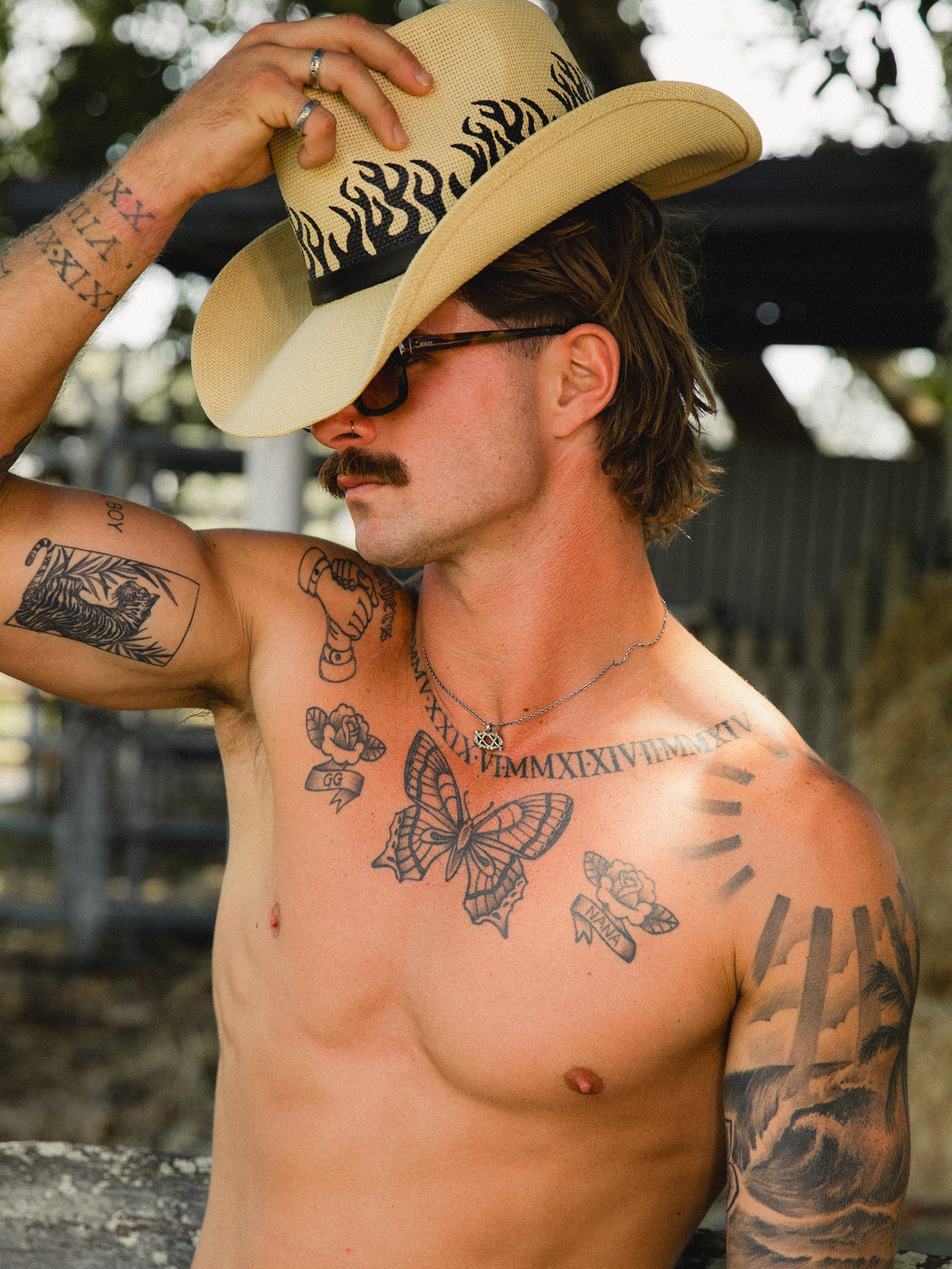 Burner Straw Cowboy Hat