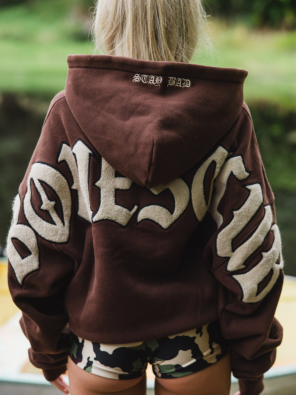 Bones Club Hoodie - Brown/Cream