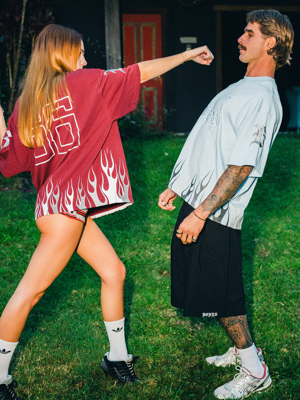 Burner Boxy Tee - Maroon