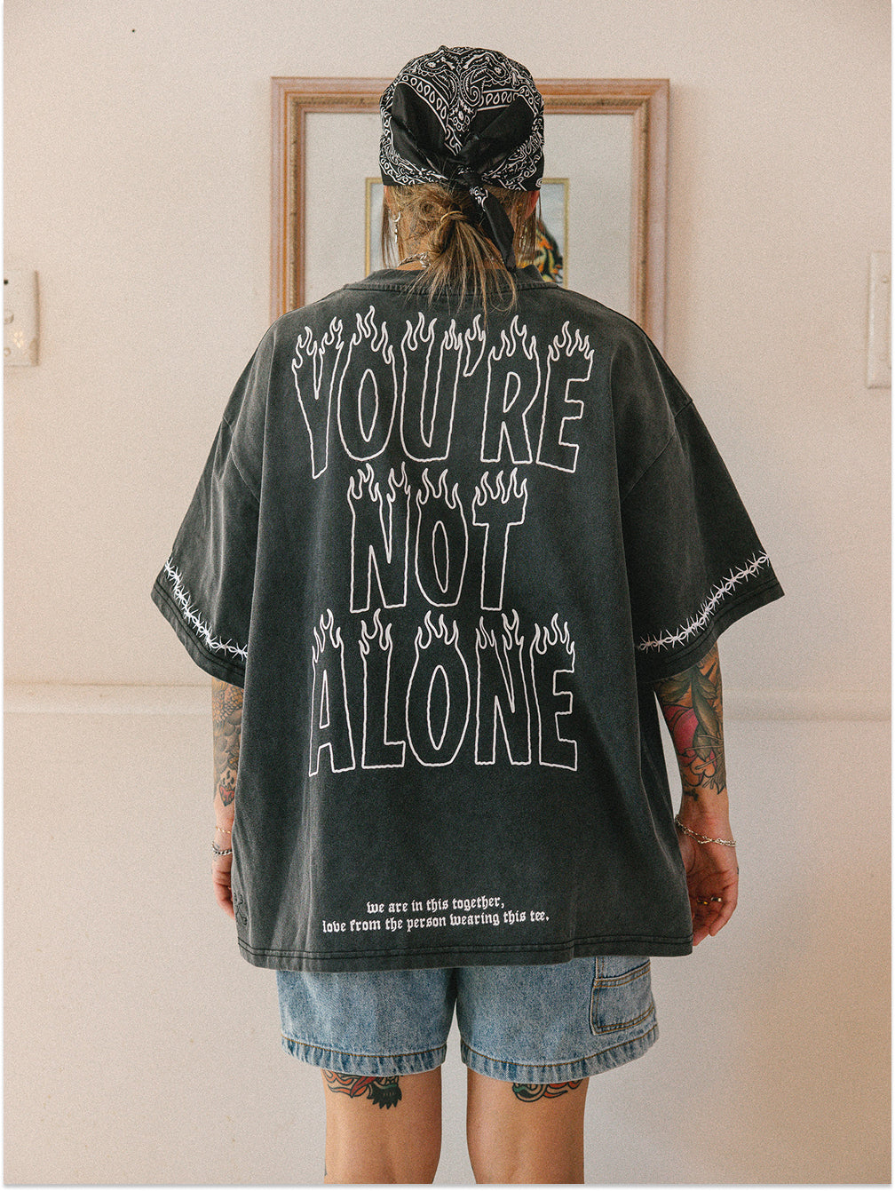 In It Together Tee - Sunfaded Black