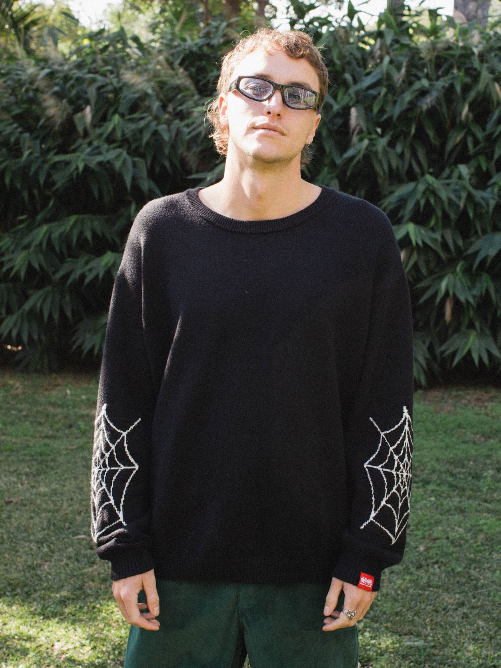 Bones Black Spider Knit