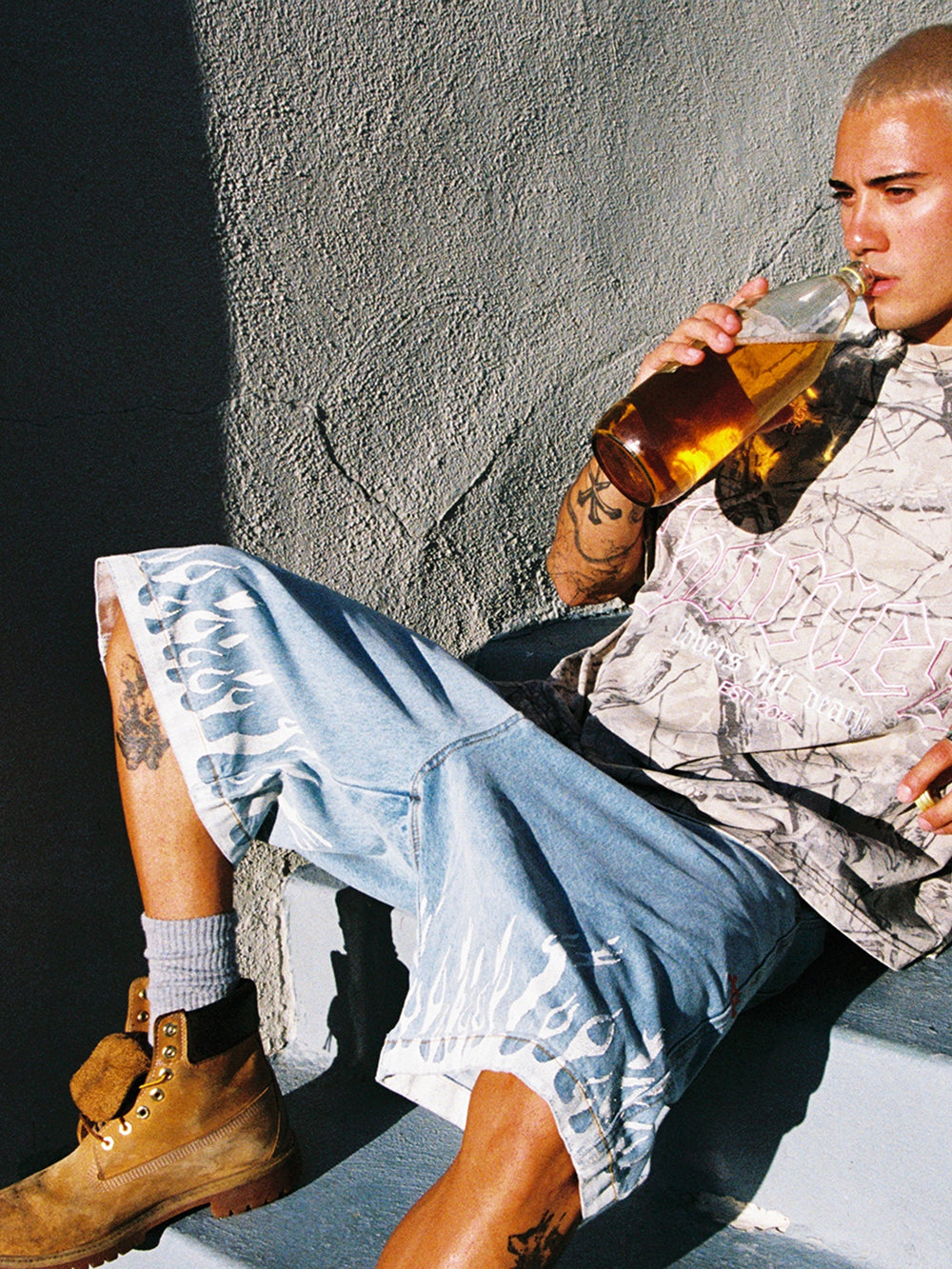Burner Denim Jorts - Washed Blue