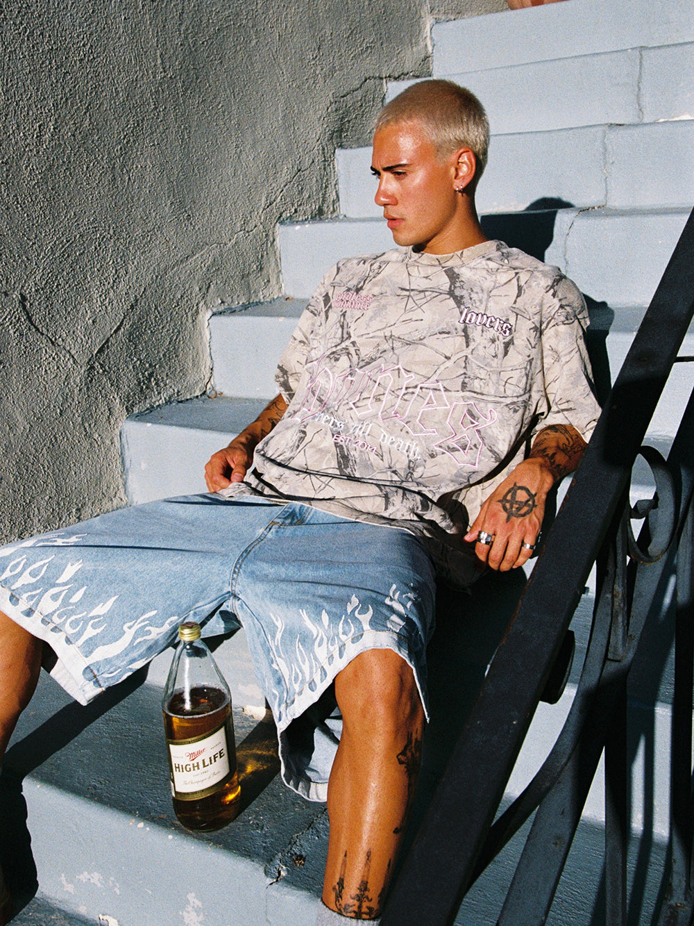 Burner Denim Jorts - Washed Blue