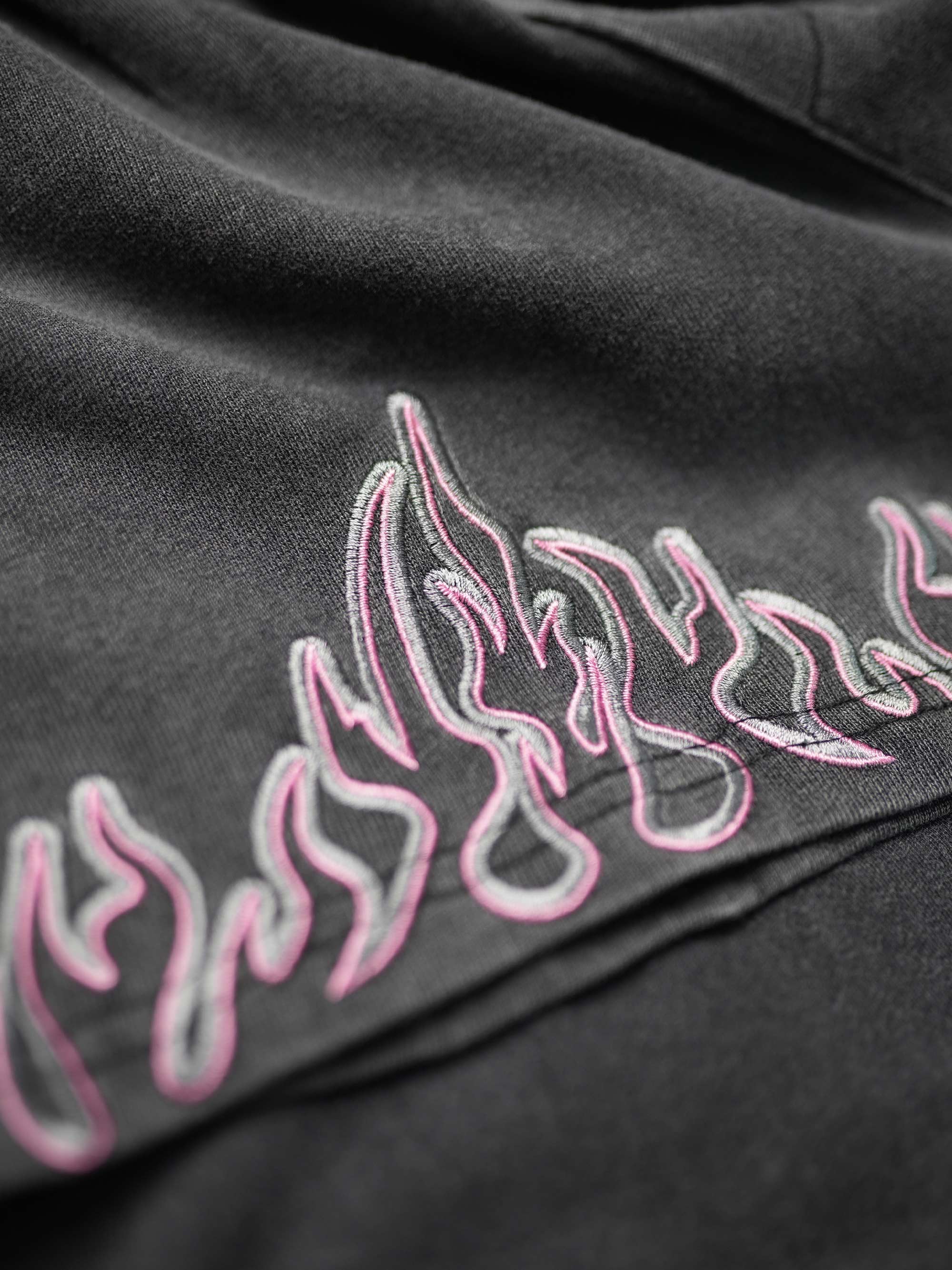 Saloon Booty Burners - Washed Black/Pink