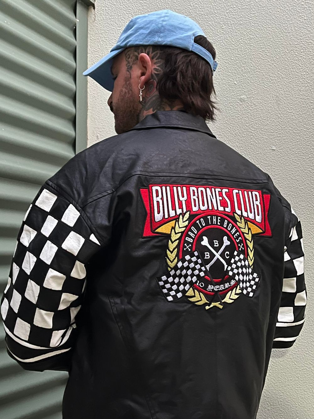 Pitstop Bomber Leather Jacket