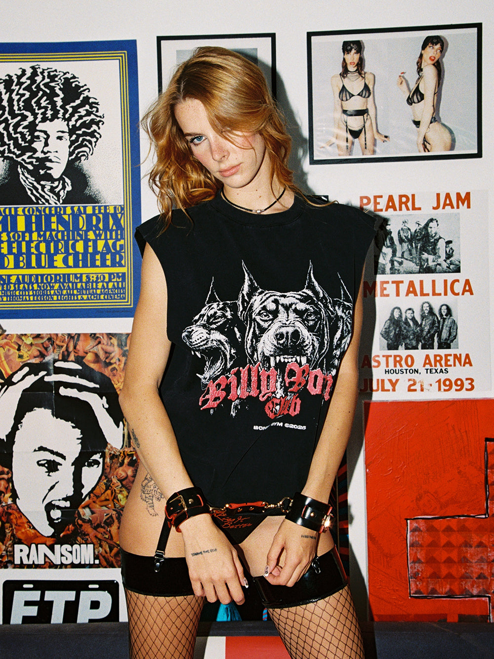All Bark Muscle Tee - Washed Black