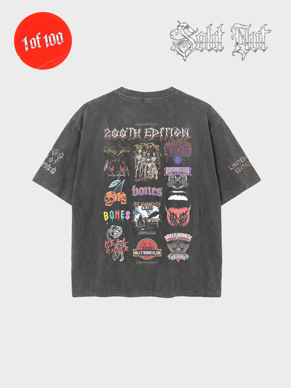 The 200th Edition Tee - Washed Black