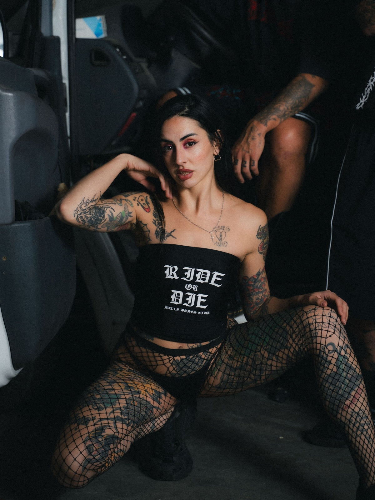 Ride or Die Tube Top - Black