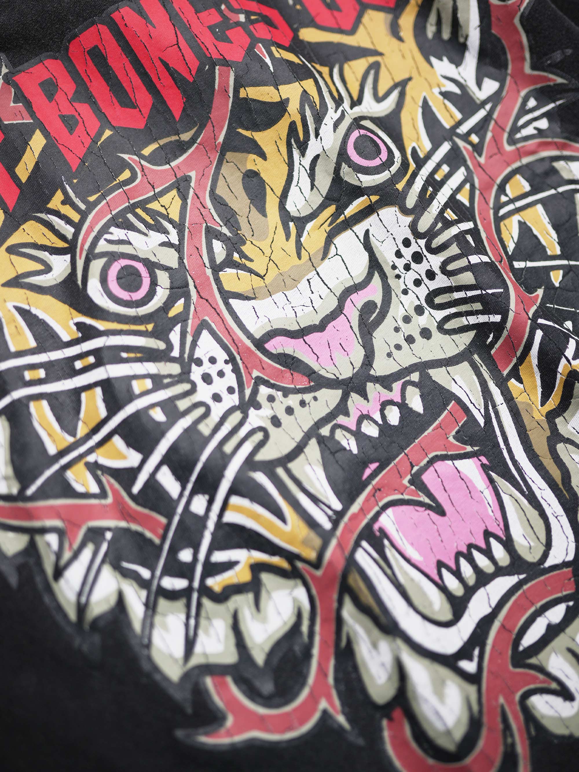 Barbed Tiger Ringer - Washed Black