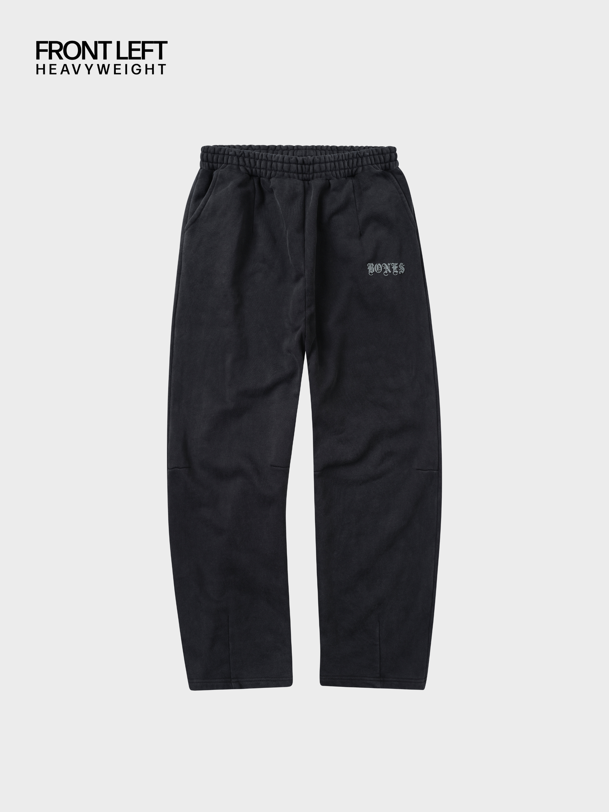 Front Left Track Pants - Washed Black