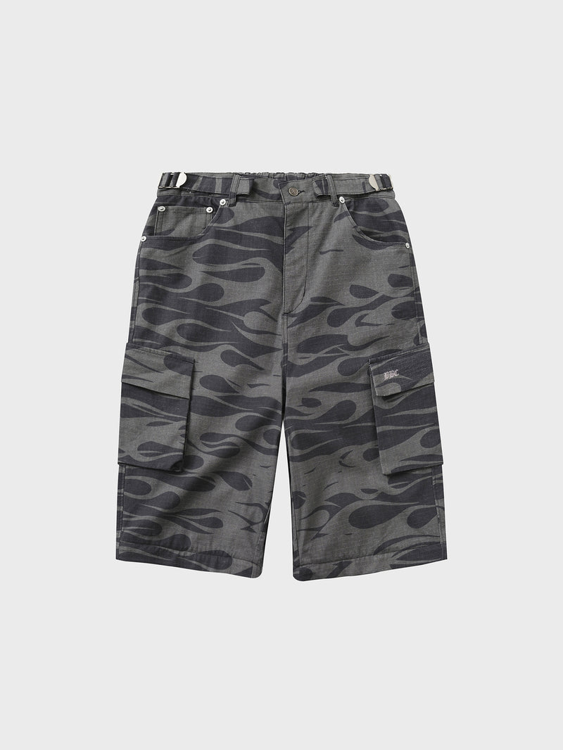 Night Flame Convertible Pants - Black Camo