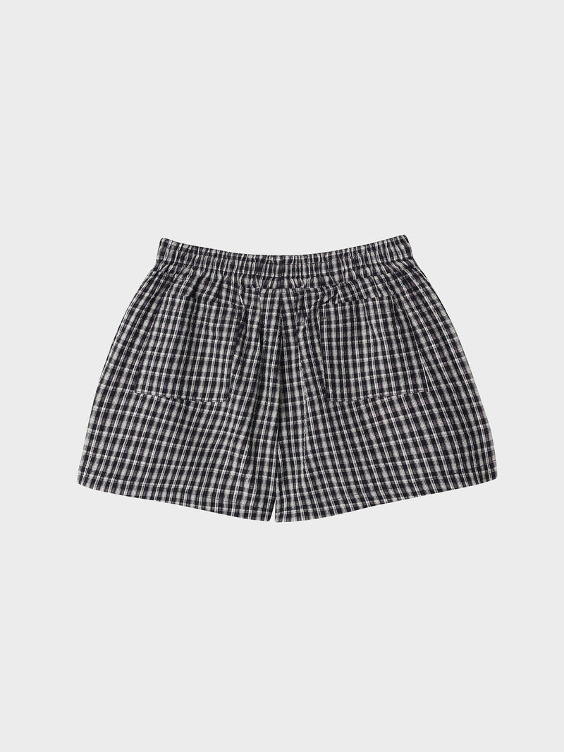 Dead End Check Boxer Shorts - Black