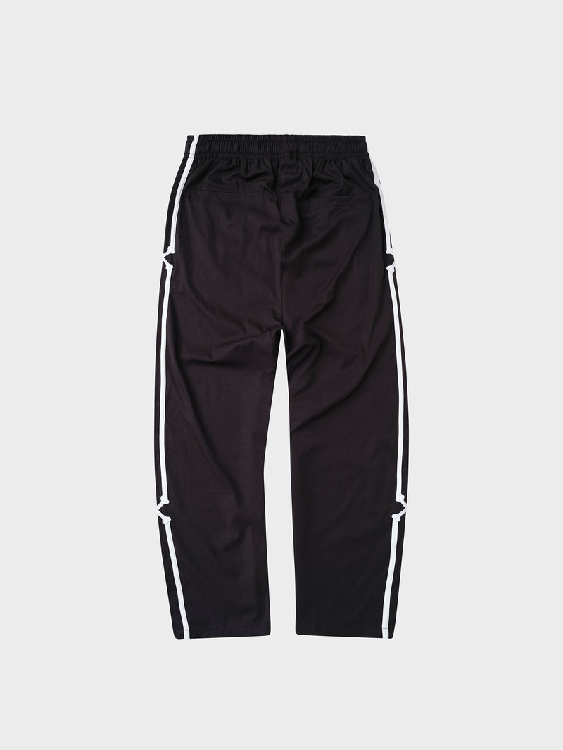 Doubled Crossed Track Pant - Black