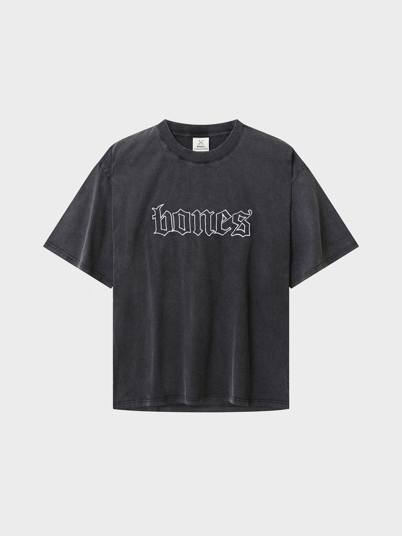 Bones Classic Tee - Washed Black