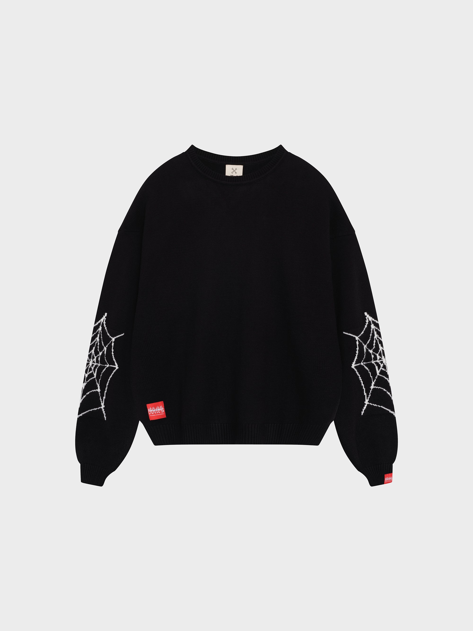 Bones Black Spider Knit