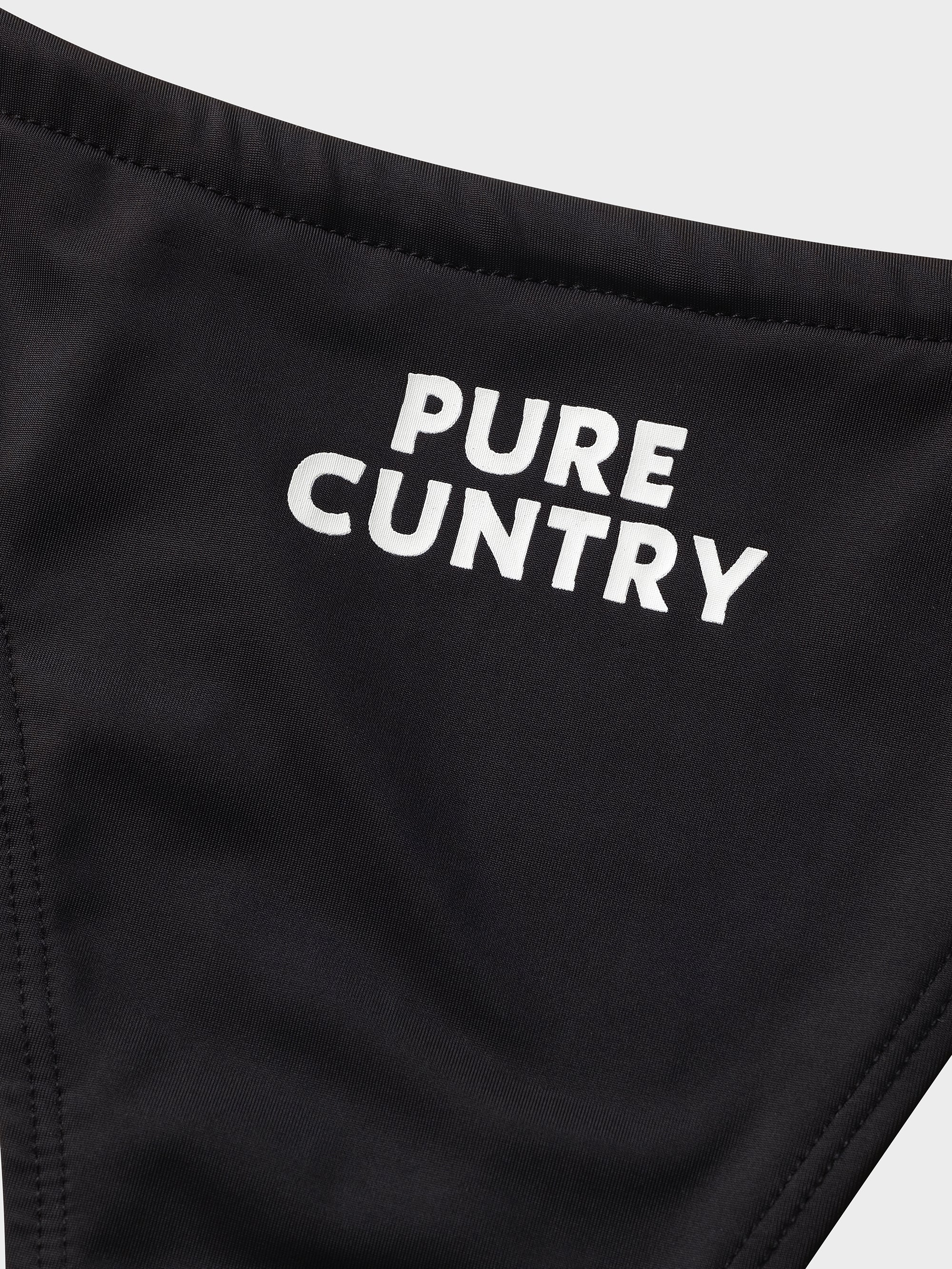 Pure C*ntry Bikini Set - Black