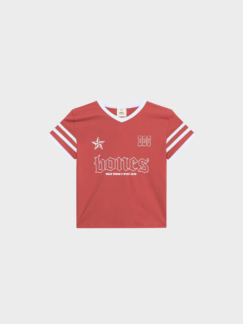 Cowboy Stacker Baby Jersey - Shiraz/White