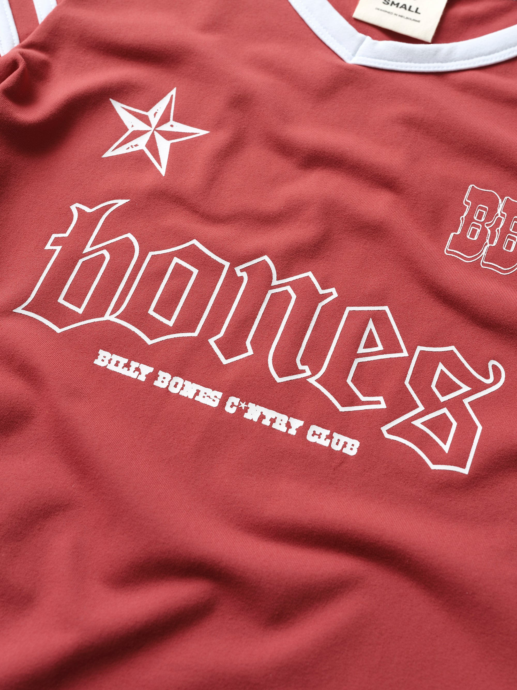 Cowboy Stacker Baby Jersey - Shiraz/White