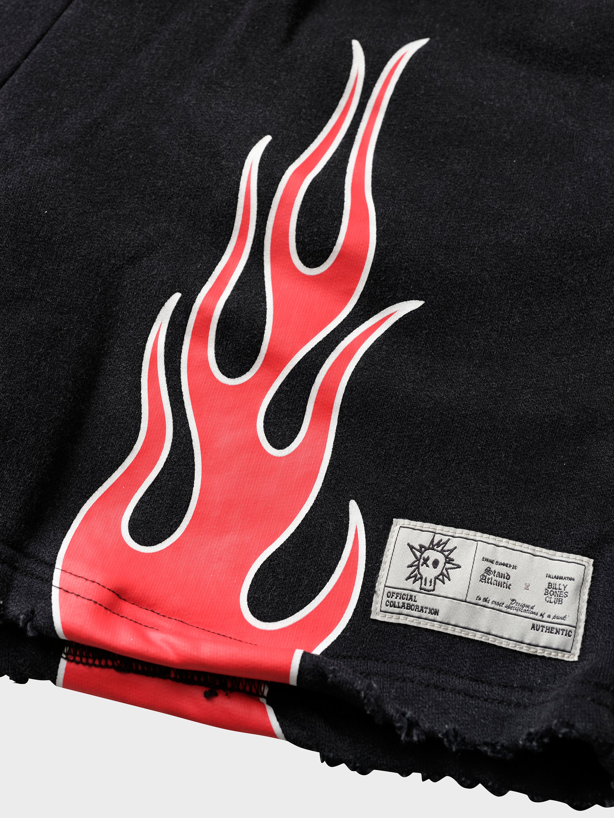 Stand Atlantic x Bones Jersey Shorts - Vintage Black