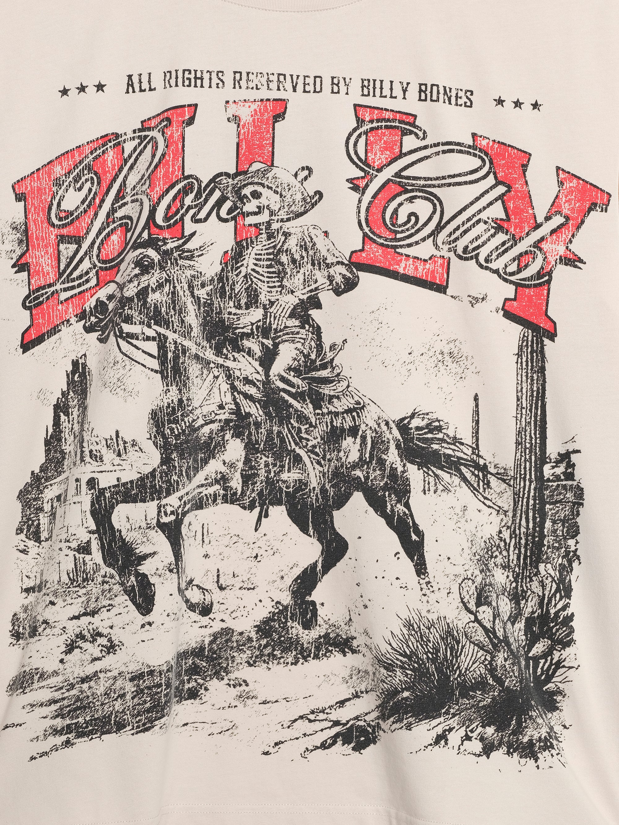 Wanted Dead Or Alive Muscle Tee - Vintage White