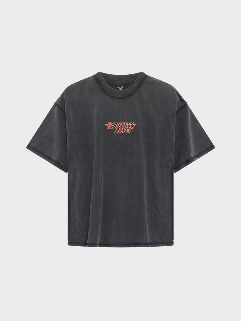 Star Studded Cowboy Tee - Vintage Black