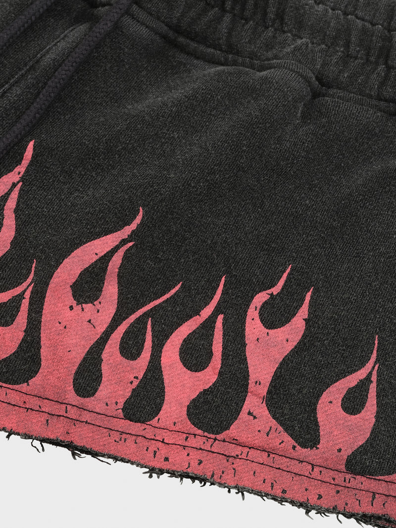 Booty Burners - Washed Black/Pink