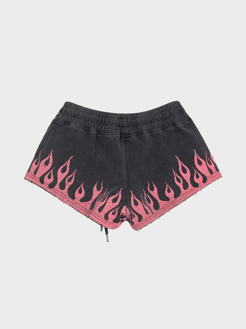 Booty Burners - Washed Black/Pink