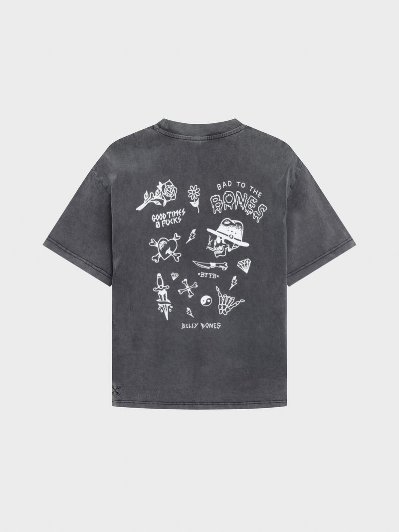 Flash Club 3.0 Tee - Washed Grey