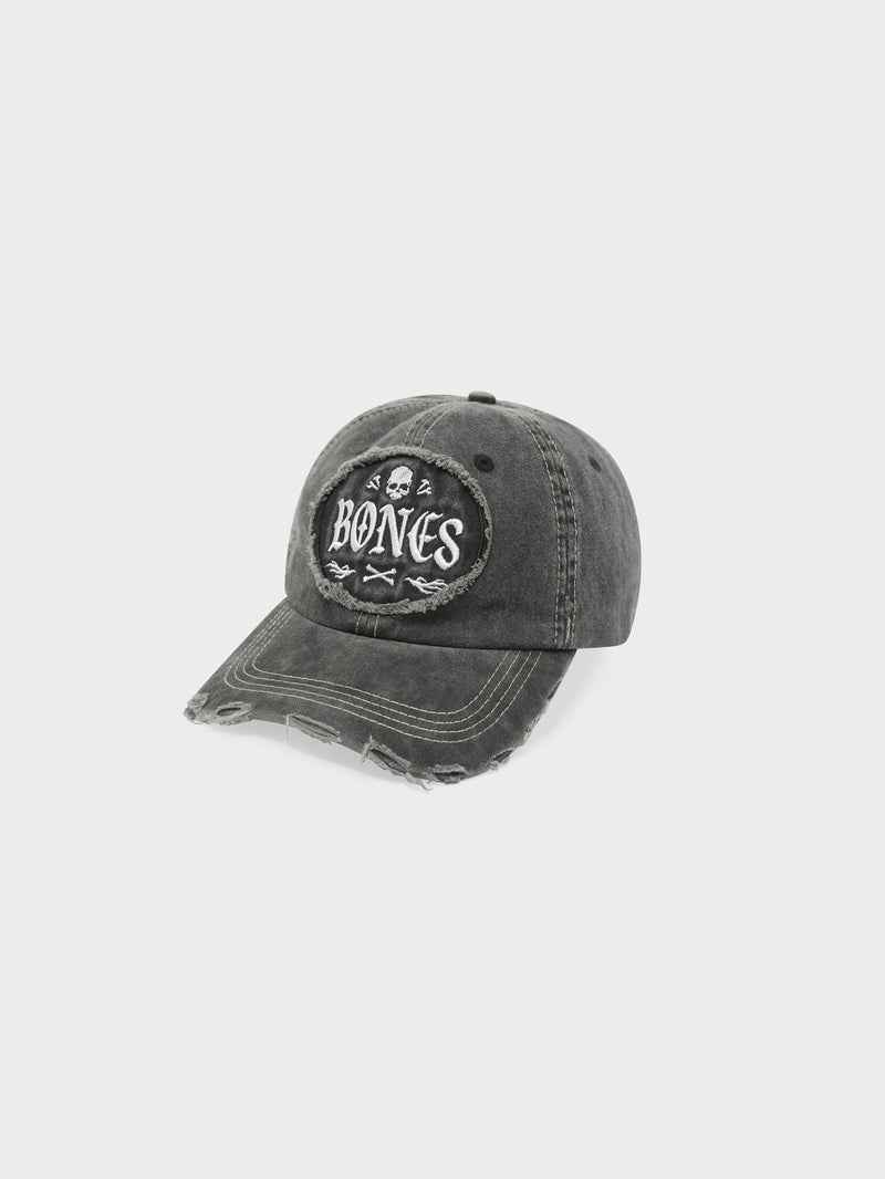 Chaos Distressed Dad Cap - Washed Black