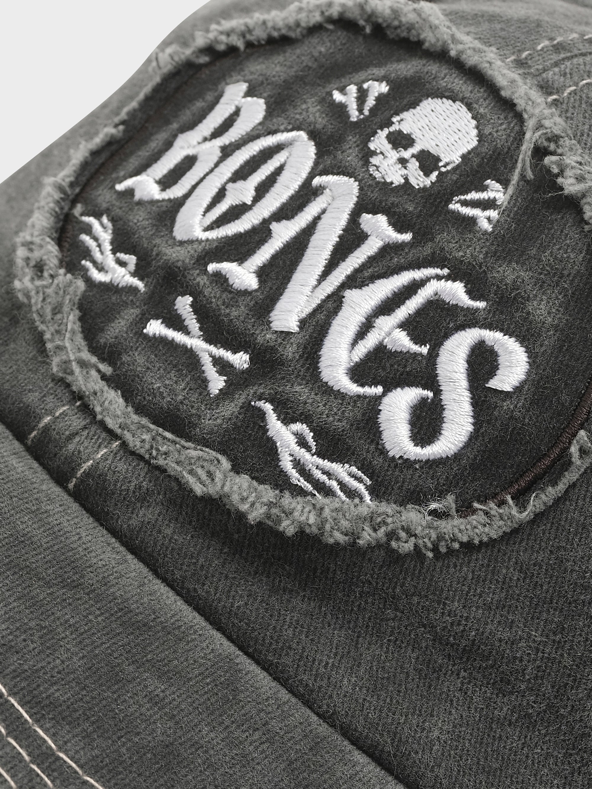 Chaos Distressed Dad Cap - Washed Black