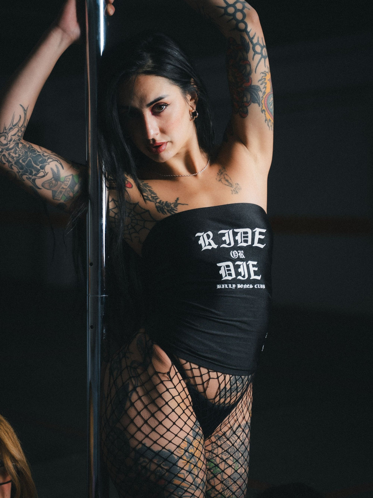Ride or Die Tube Top - Black
